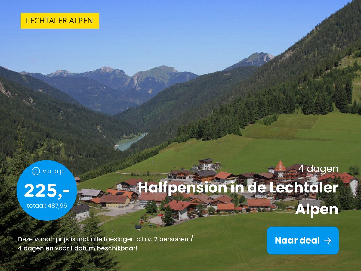 Geniet in een 4*-hotel in de Lechtaler Alpen o.b.v. halfpension