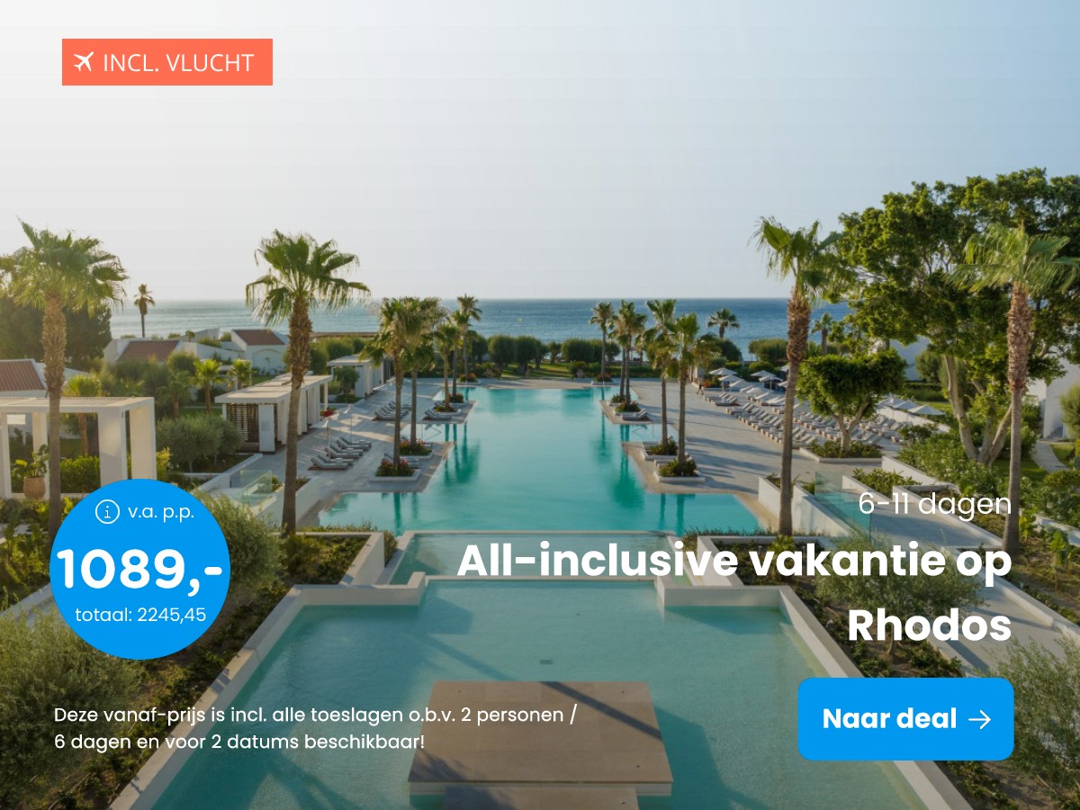 Ultra all-inclusive genieten op Rhodos in een 4*-hotel incl. vlucht