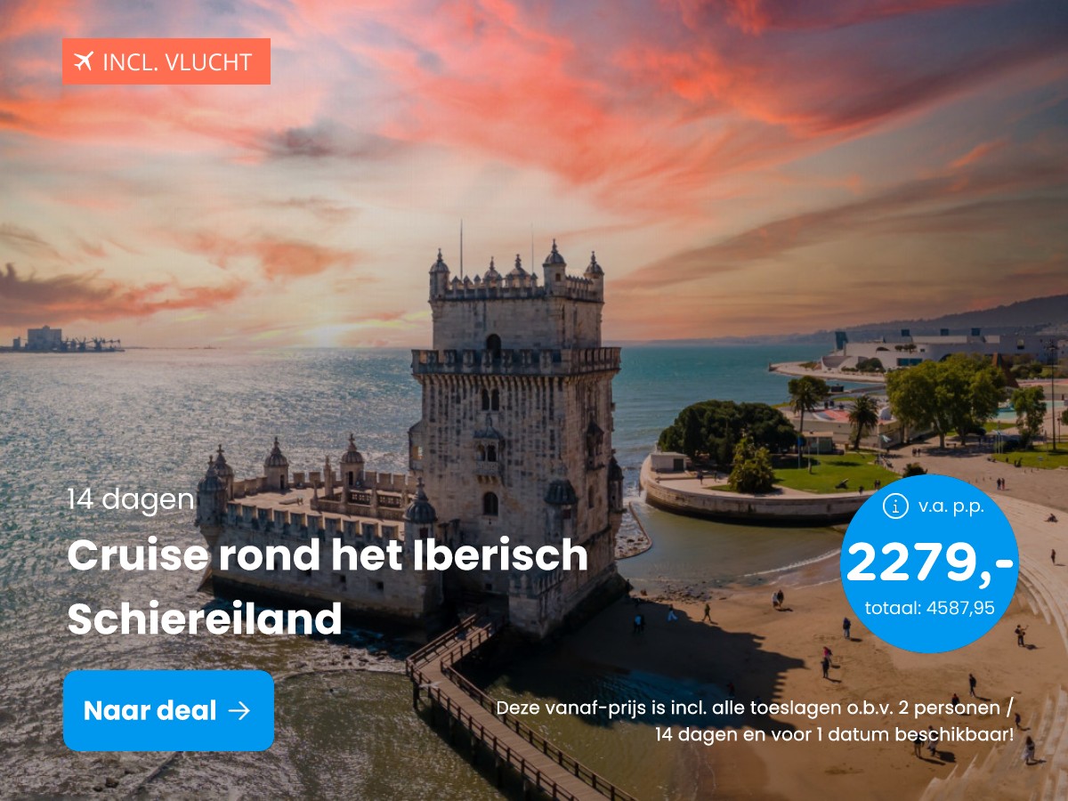 ???? BLACK FRIDAY DEAL! ⚡14-daagse ontspannen cruise naar Engeland en via het Iberisch schiereiland naar Spanje en Portugal o.b.v. volpension of all-inclusive