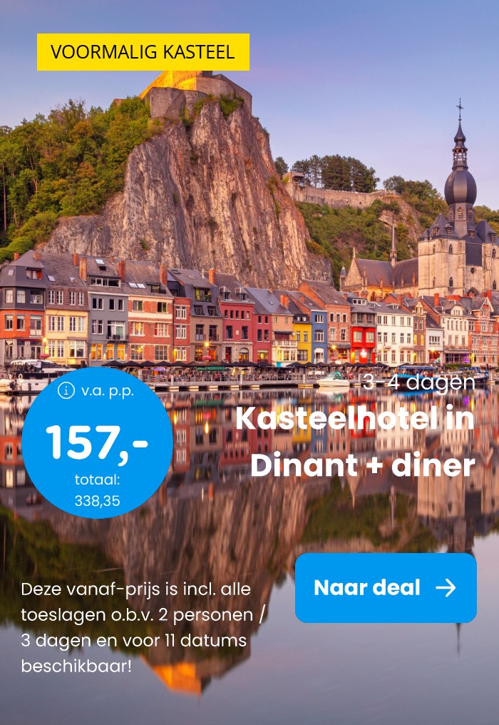 Verblijf in kasteelhotel in Dinant incl. ontbijt en diner