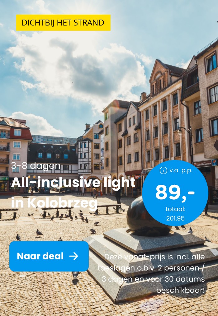 All-inclusive light nabij de Baltische Zee in het Poolse Kołobrzeg