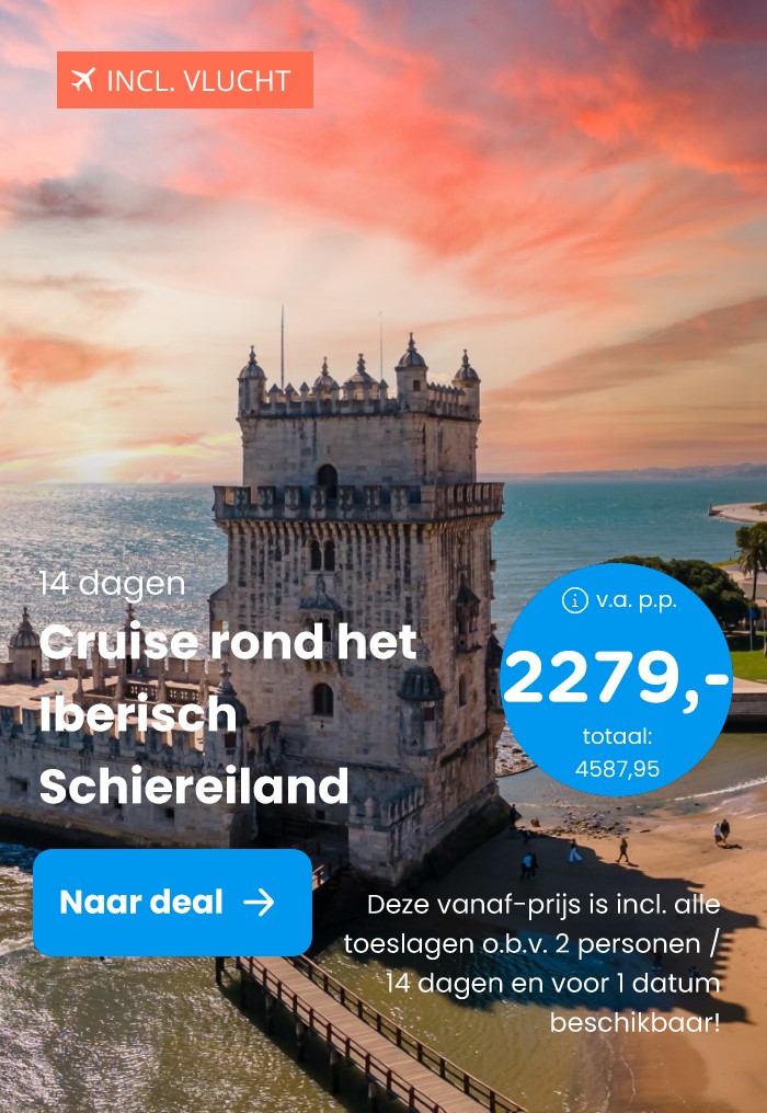 ???? BLACK FRIDAY DEAL! ⚡14-daagse ontspannen cruise naar Engeland en via het Iberisch schiereiland naar Spanje en Portugal o.b.v. volpension of all-inclusive