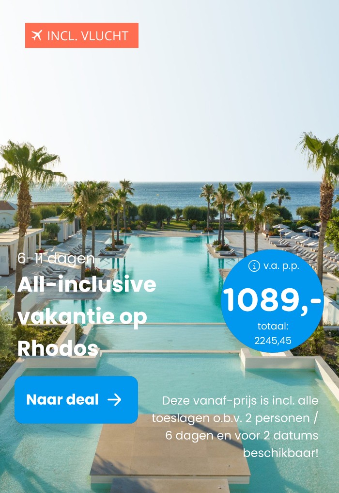 Ultra all-inclusive genieten op Rhodos in een 4*-hotel incl. vlucht