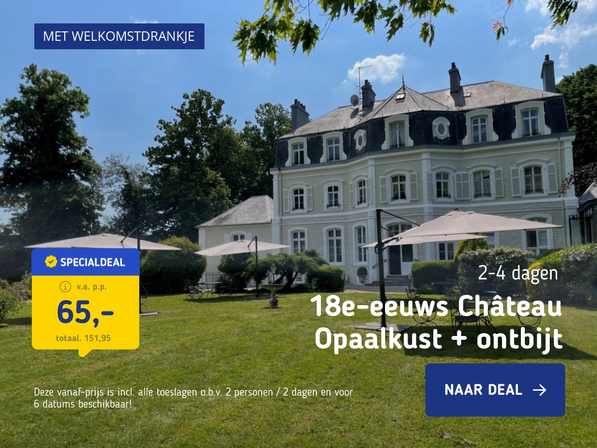 Ontdek de Opaalkust vanuit een 18e-eeuws Château