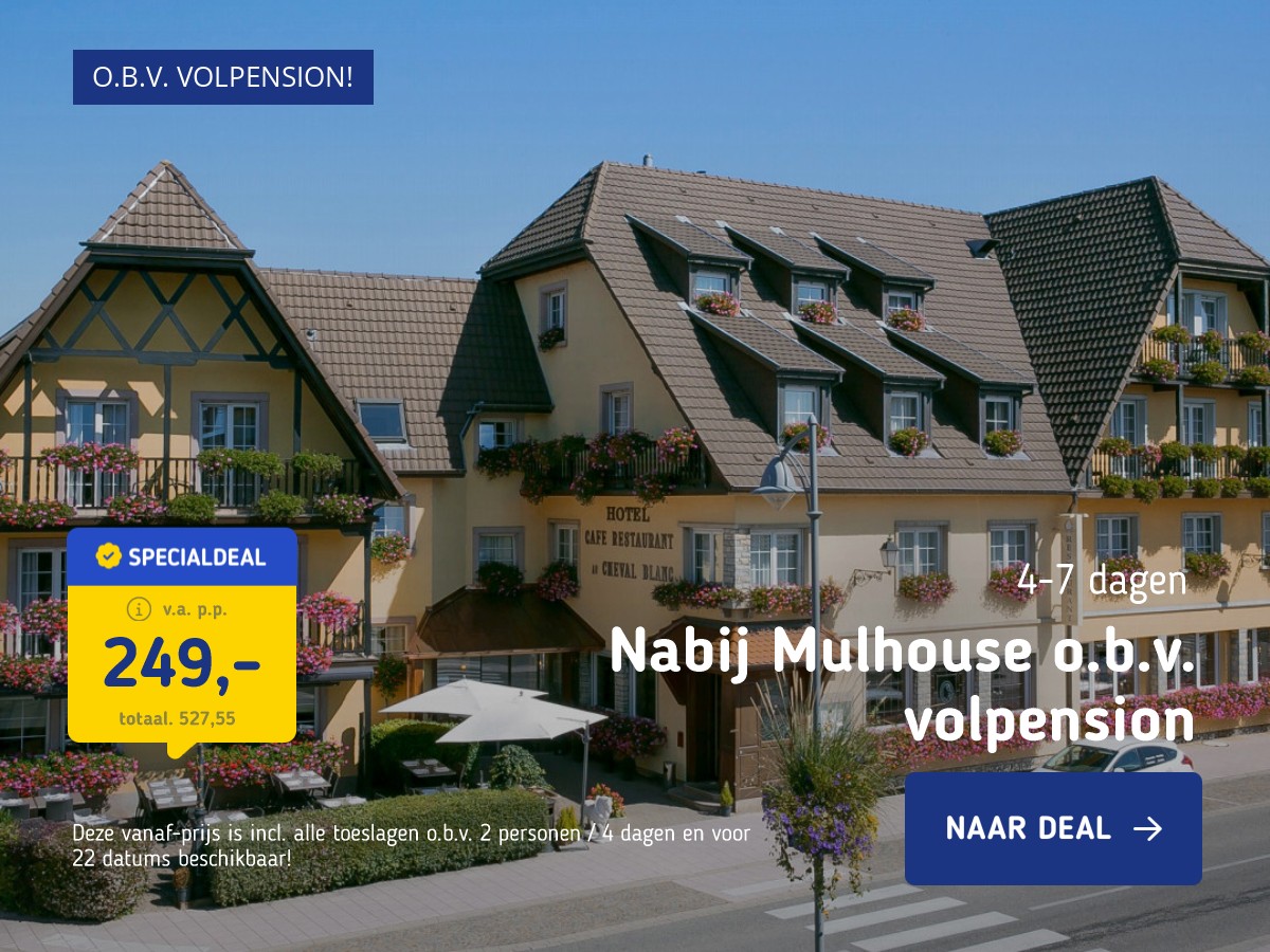 Volpension nabij Mulhouse in de Elzas