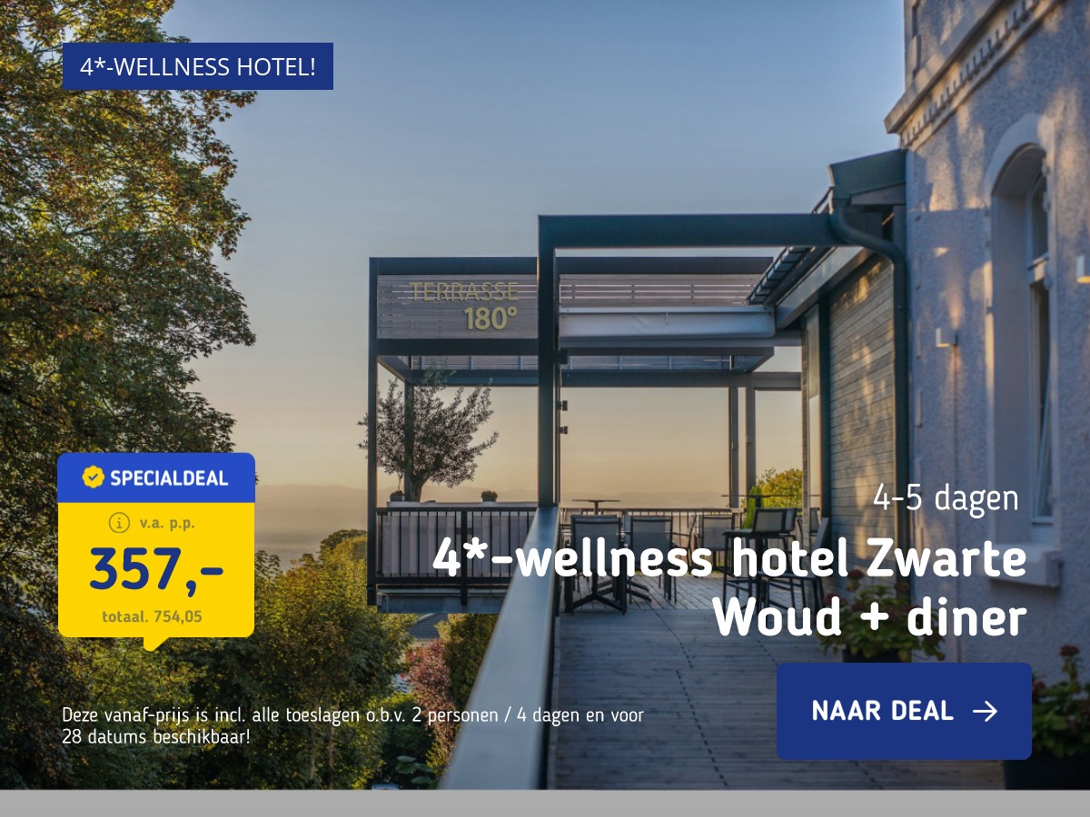 Geniet in een 4*-wellness hotel in het Zwarte Woud incl. ontbijt, diner en extra's