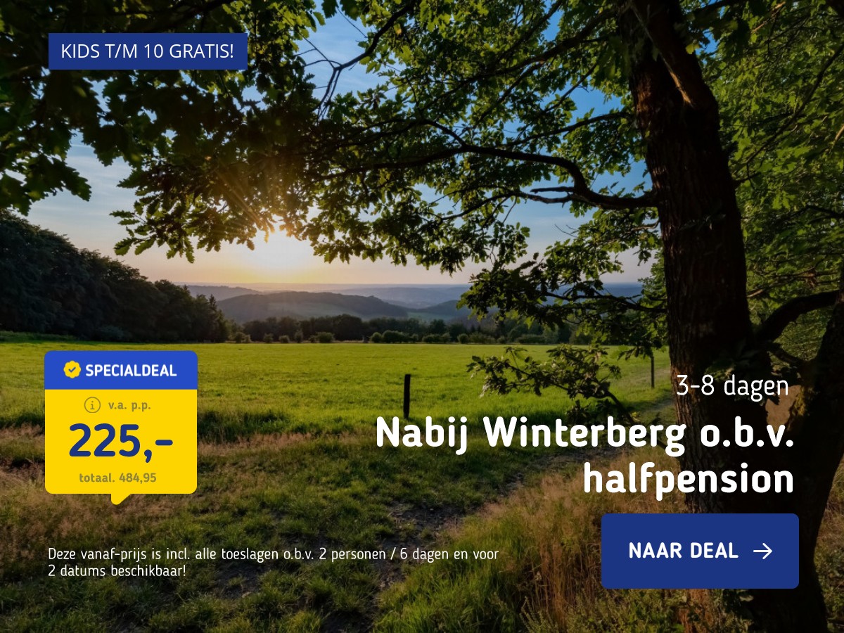 Geheel verzorgde vakantie nabij Winterberg o.b.v. halfpension