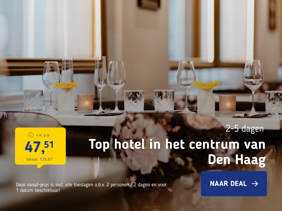 Overnachten in Den Haag in 4*-hotel