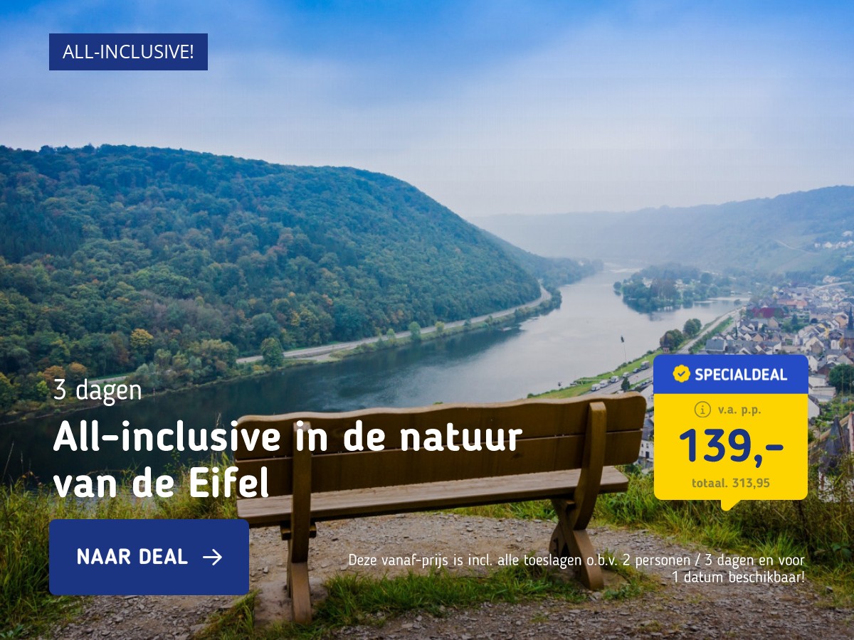 MEGADEAL: Verblijf o.b.v. all-inclusive in de Eifel