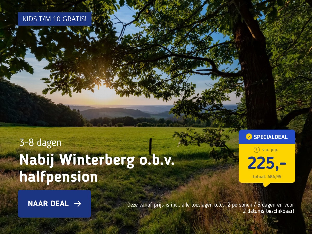 Geheel verzorgde vakantie nabij Winterberg o.b.v. halfpension