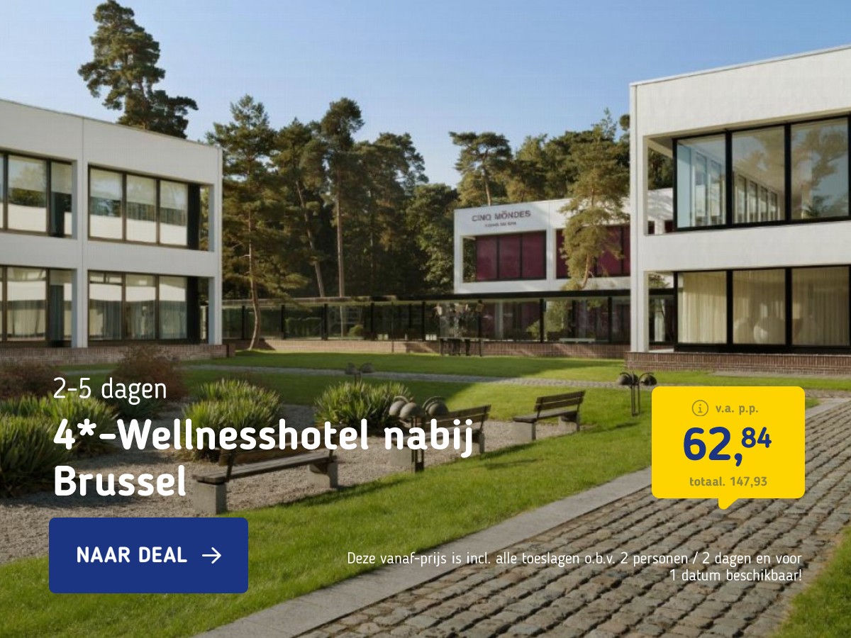 4*-Wellnesshotel in de bossen nabij Brussel