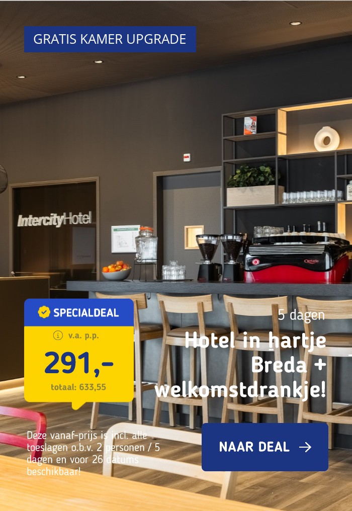 Gloednieuw hotel in Breda + ontbijt