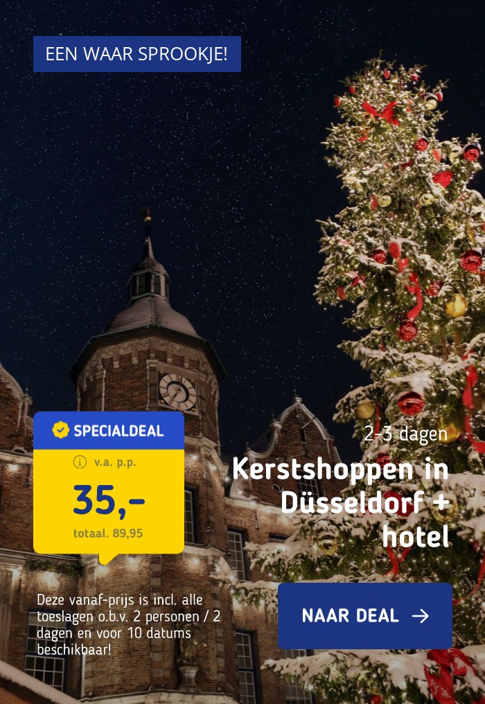 STUNT! Kerstshoppen in Düsseldorf incl. hotel met ontbijt