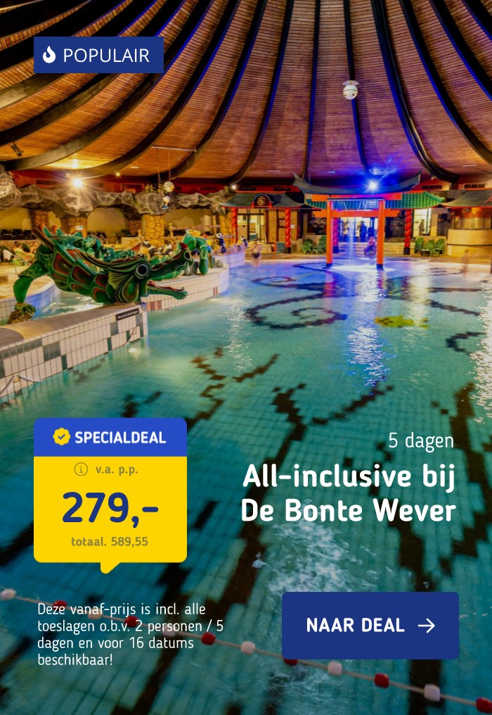 FLASHDEAL! ⚡ Geniet bij De Bonte Wever in Assen o.b.v. all-inclusive