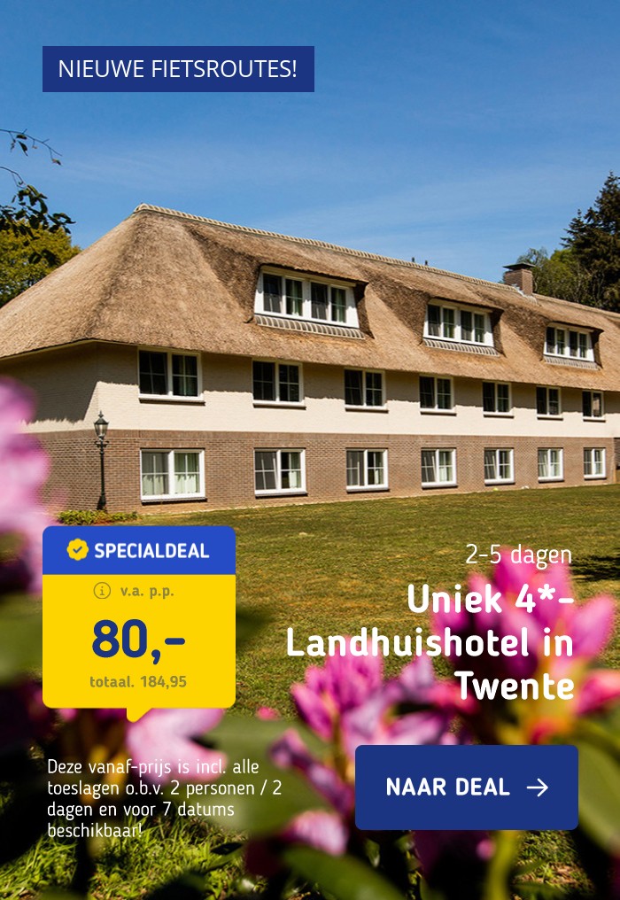 4*-Landhuishotel in Twente o.b.v. halfpension