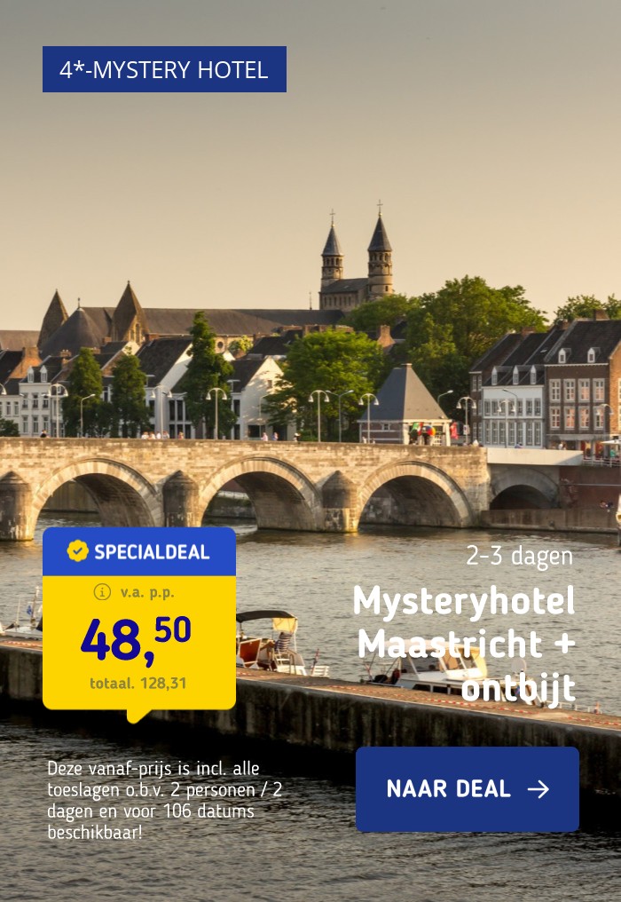 4*-Mystery hotel in Maastricht incl. ontbijt