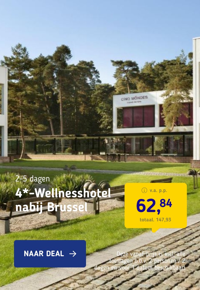 4*-Wellnesshotel in de bossen nabij Brussel