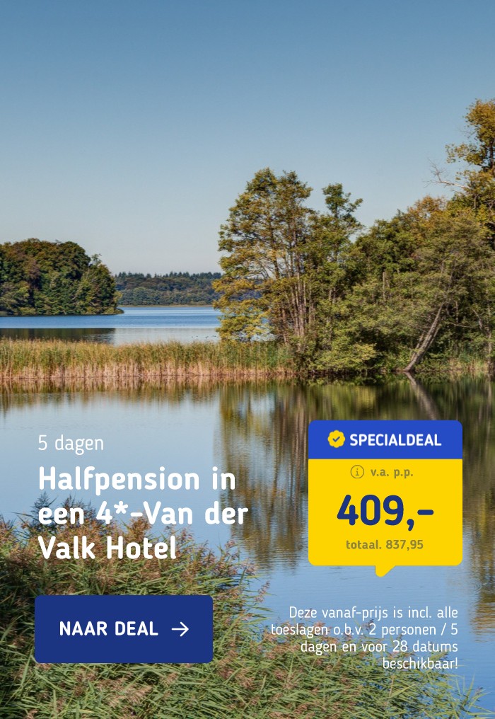 4*-Van der Valk hotel nabij de Schaalsee incl. halfpension en vele extra's